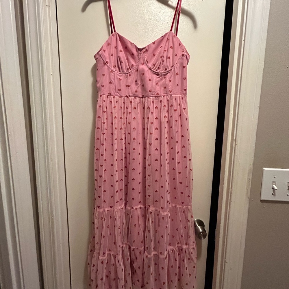Betsey Johnson Pink Heart Kids Dress